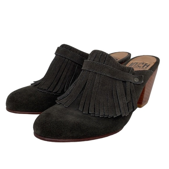 Fortress of Inca Mules Shoes Heels Brown Suede Western Size 9 Peru - Picture 1 of 13